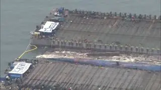 Sewol Ferry Raised
