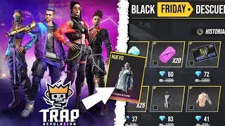 REGRESAN SKIN DE TRAP A FREE FIRE TIENDA MISTERIOSA SKIN CORREDOR NOCTURNO PASE ELITE EN DESCUENTO