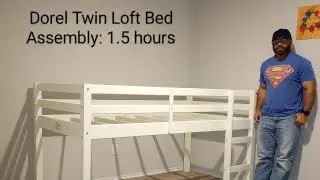 Сборка по покадровой технологии (1,5 часа) Кровать-чердак Dorel Living Twin, модель DA8377