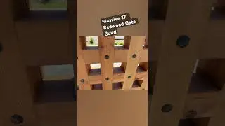 19ft wide 5&rdquo; thick Redwood Gates Project