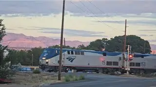 Amtrak's California Zephyr #6 coming through Price Utah on a cool summer morning. 