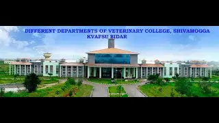 DIFFERENT DEPARTMENTS OF VETERINARY COLLEGE, SHIVAMOGGA KVAFSU BIDAR