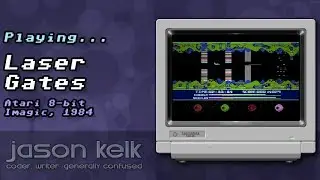 Playing Laser Gates (Atari 8-bit)