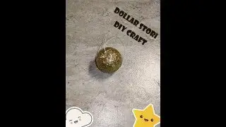 Let's make simple and easy DIY Christmas Ornament with materials purchased from dollar store!!
