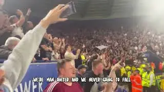 Manchester United fans we seen it all chant at king power stadium
