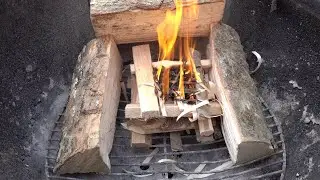 Accendere il fuoco senza diavolina o accendi fuoco... perfetto per il barbecue