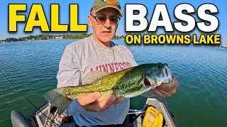 Catching Bass and Pike on a perfect Fall Day on Browns Lake!