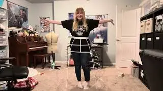 How to make an open front hoop skirt!