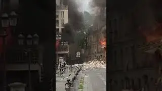Gas explosion reported in Paris, France