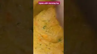 upma with morning tea.... breakfast recipes #song #coversong #love #explore #musicgenre #funny