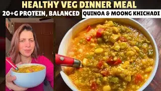 Quinoa Moong Dal Khichdi &ndash; Easy High Protein One-Pot Veg Dinner or Lunch Meal for Weight Loss
