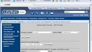 Usana Distributor Training - Finding Local Events