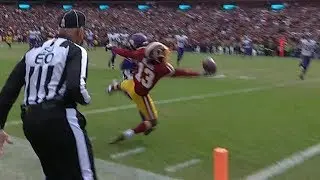 Maurice Harris INSANE One-Handed Touchdown Catch! | Vikings vs. Redskins | NFL