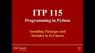 Installing Packages and Modules in PyCharm