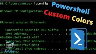 Изменение цветов и шрифтов в Powershell (работает и в командной строке)