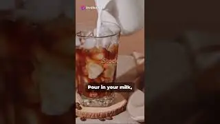 ☕️ Quick & Easy Homemade Iced Coffee! #CoffeeLovers #DIYIcedCoffee #HomeBarista #CoffeeMagic #shorts