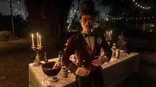 NPC | Arthur meets Algernon Wasp at the Saint Denis party | RDR2