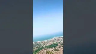 A flight taking off from Rimini Airport Italy.