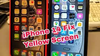 All iPhone 14/14 Pro Fix Yellow Screen. Easy solution.