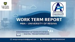 Work Report Sample | Government of Saskatchewan Cloud Transformation (University of Regina &ndash; MBA)