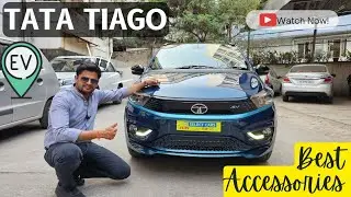 TATA TIAGO EV GETTING ACCESSORIZED WITH BEST PPF, LASERFLUX LEDS, NANOCERAMIC & MORE #9550010888