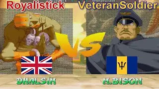 Street Fighter Alpha 2 - Royalistick vs VeteranSoldier