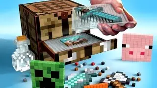 Minecraft Crafting Table by Mattel Review. Игрушки Майнкрафт на русском языке. Кока Туб