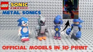 Lego sonic official metal sonic, silver sonic and mecha sonic models in 3d print