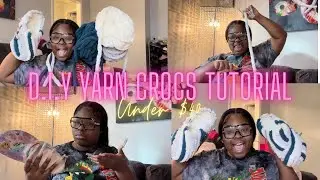 TikTok viral yarn croc tutorial !! DIY