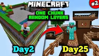 I Made Diamond Armor | One Chunk Random Layers in Minecraft PE World | MCPE Gameplay #2