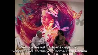 Adry del Rocio, a very talented Mexican artist crafted a beautiful mural in Casa Dorada.