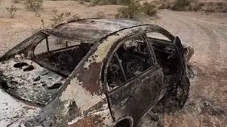 Torched vehicle, Shea RD.