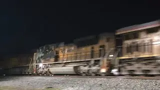 Union Pacific 8145 leads MSAFW north through Hutto Texas(w/UP 1989)(1/14/26)
