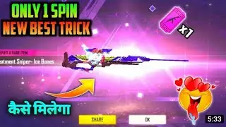 only one spin trick treatment sniper 🔥🔥guys aap bhi btana aap ka kitne  me  nikla.channel subscribe👍