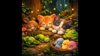 Soothing Lo-Fi Sleep Music with Sleeping Animals | 3 Hour Relaxing Night Sound