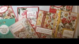 Cards from Fine Art Floral & Golden Garden Acetate & Giveaway