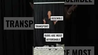 You need PROFESSIONAL draping equipment to charge premium prices