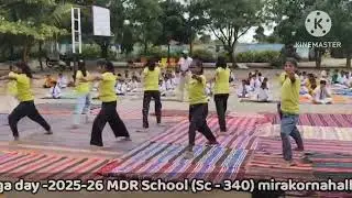 Yoga dance # morarji Desai residential school (340) # Huvina hadagali.