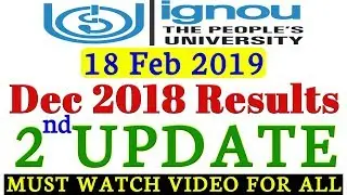 IGNOU Result Dec 2018 Second Update with Grade Card By TIPS GURU
