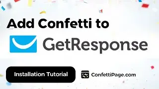 GetResponse & ConfettiPage.com (Confetti code installation tutorial)