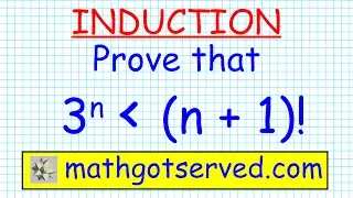 #16 proof prove induction 3^n less than n+1! inequality induccion matematicas mathgotserved