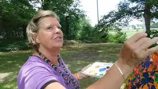 Dutch painter , Talks Van Gogh , at workshop