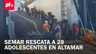 Rescatan a 28 adolescentes que viajaban en embarcaci&oacute;n en el Golfo de California - En Punto
