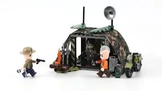 Lego China Enlighten 1919-4 Bonfire Wild Camping Tent Motorcycle - MengBrick Build