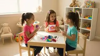The Magic Toy Shop - 6 in 1 Traditional Cross Stitch Kit for Kids