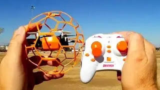Обзор летных испытаний футбольного дрона Jimtab M70