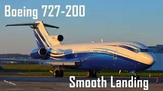 [Engine Roar!] Boeing 727-200 (M-STAR) Smooth Landing @ Lasham (EGHL)