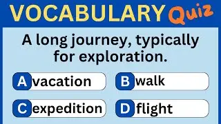 ENGLISH Vocabulary Challenge | English VOCABULARY Quiz | Learn ENGLISH VOCAB #englishvocabulary