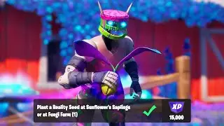Plant a Reality Seed at Sunflower's Saplings or at Fungi Farm - Fortnite Quests