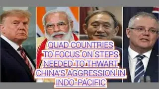 Quad countries to focus on steps needed to thwart China's aggression in Indo-Pacific